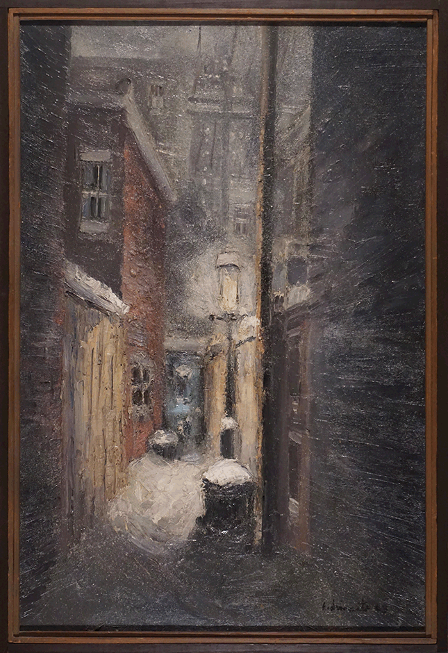 Trees in streetlight